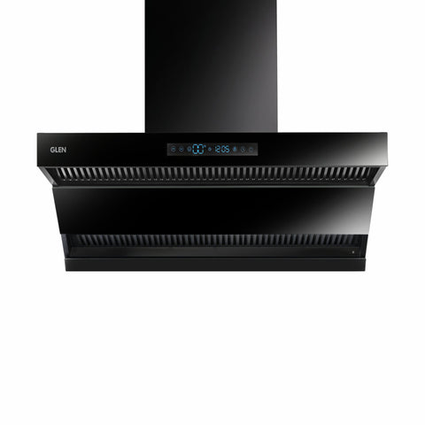 Auto Clean Chimney with Double Draft Suction, Inverter Technology, BLDC Motor 60/75/90cm 1400 m3/h - Black (CH 6076 AC)