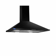 Electric Kitchen Chimney, Pyramid Shape Baffle filters 90cm 1250 m3/h - Black (6054 BL)