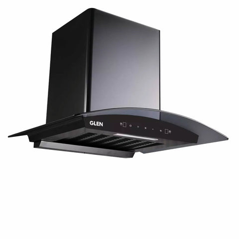 Auto Clean Curved Glass Filterless Kitchen Chimney with Motion Sensor 1200 m3/h (6060 BL AC 60/90cm)