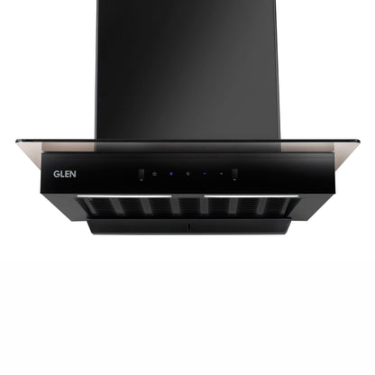 Auto Clean Glass Filter less Kitchen Chimney with Motion Sensor 1200 m3/h (6062 BL Auto Clean 60/90cm)