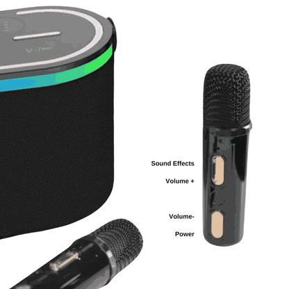 KAIROS SOUND WAVE PRO-KARAOKE BLUETOOTH SPEAKER WITH WIRELESS MIC