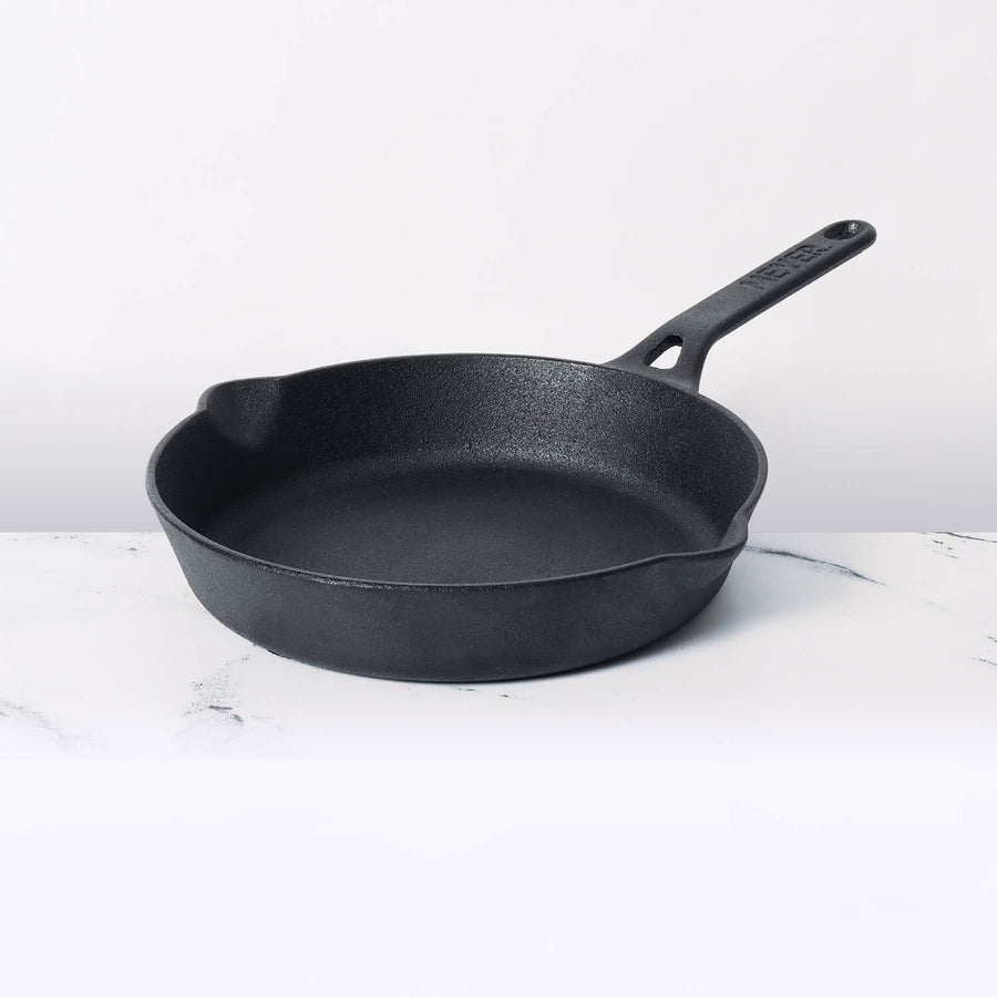 Meyer Pre-Seasoned Cast iron Frypan/Skillet single handle (Multiple Sizes)