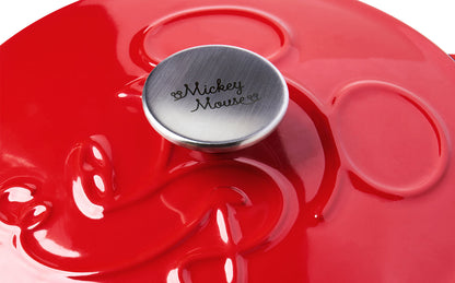 Meyer Disney Bon Voyage Enameled Red Cast Iron Casserole with Lid (20cm,2.5L)