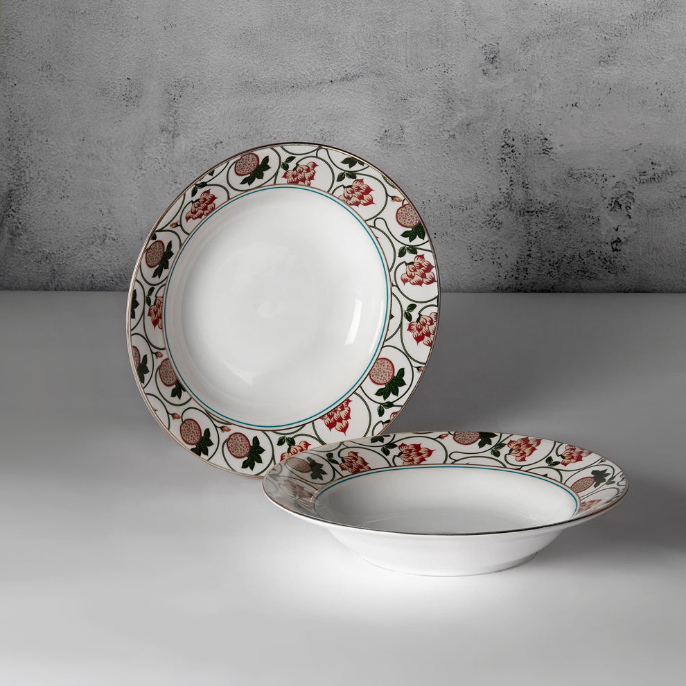 Claycraft India Circus Blushed Orchard Set of 2 Pasta Plate (Set of 2)