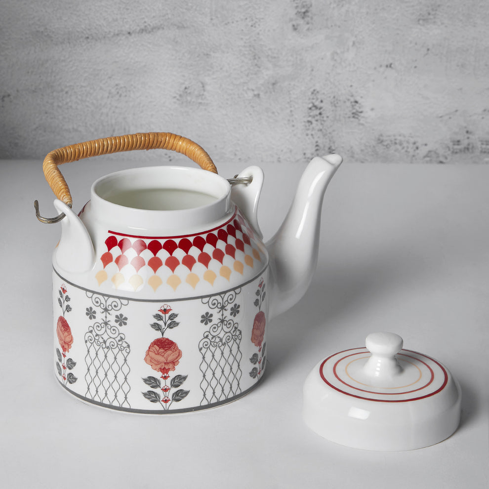 Claycraft India Circus Onyx elegance Ceramic Desi Kettle 1Pc (1000ml)