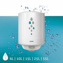Water Heater 35 Litre 2000W 8 Bar Pressure Glasslined Element and Tank, Temperature control (7056)