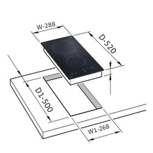 2 Zone Built-in Induction Hob Touch Control  3500W  (1013 IC)