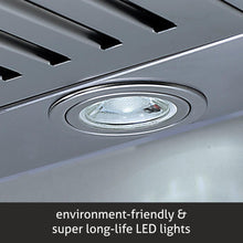 Kitchen Chimney Curved Glass with Motion Sensor Baffle filter 90cm 1250 m3/h -Black (6071 BLMS)