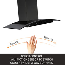 Chimney Hood 6025 Auto Clean 90 Black