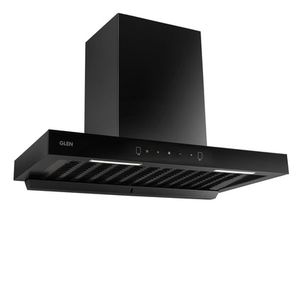 Auto Clean Filterless Chimney with Motion Sensor, 60/76/90cm 1200 m3/h - Black (6052 BL MS AC)