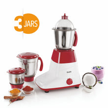 Mixer Grinder 500W with 3 Stainless Steel Liquidiser, Grinder and Chutney Jars - Red (4025LX)