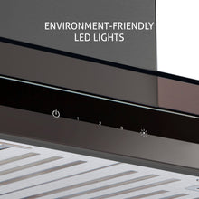 Designer Electric Kitchen Chimney  Touch Control 90cm 1250 m3/h - Black (6062 TS BL)