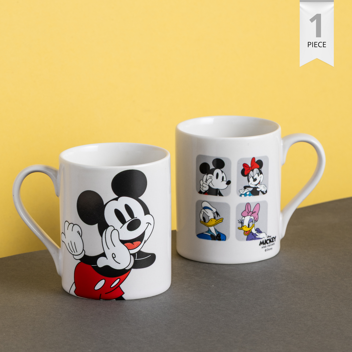 Claycraft Disney's Mickey Mouse Swing Pebble Coffee & Milk Mug 1 Piece (330ml)
