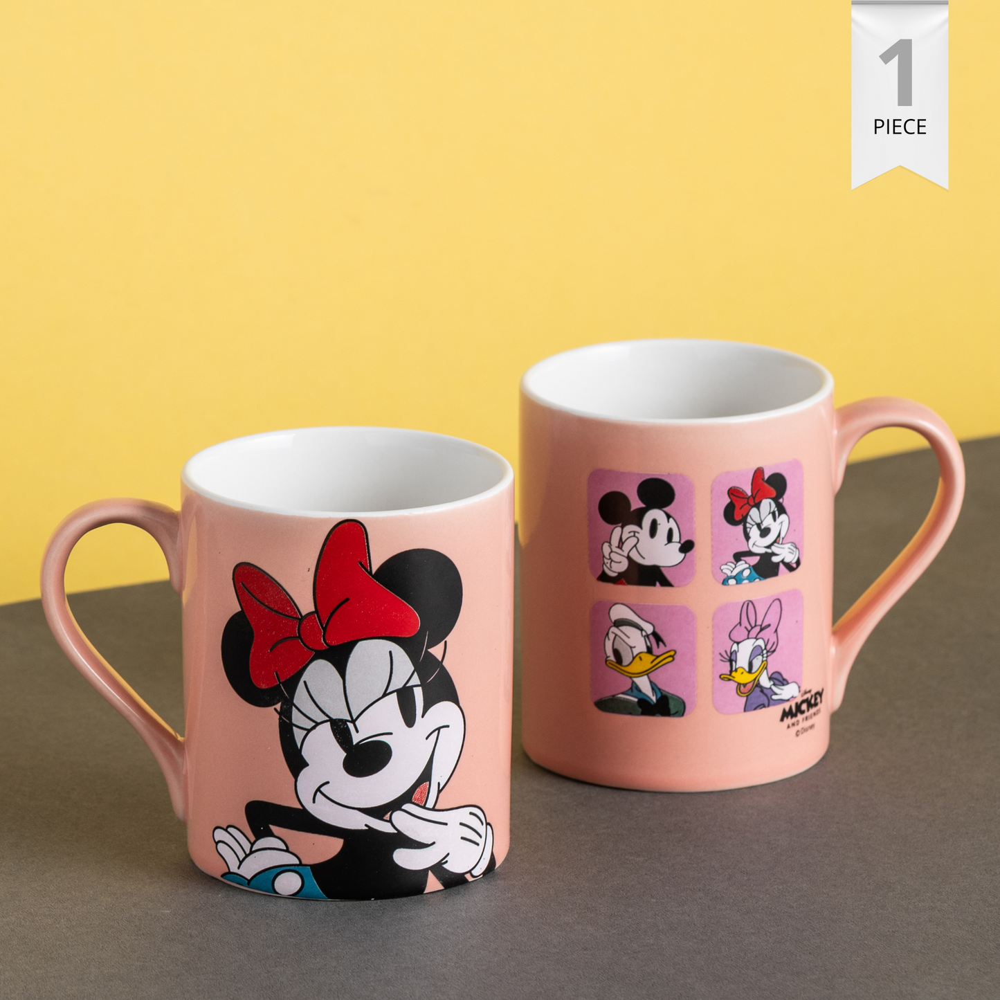 Claycraft Disney's Minnie Mouse Swing Pebble Coffee & Milk Mug 1 Piece (330ml)