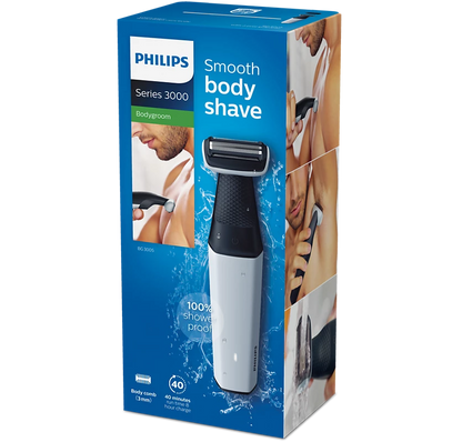 PHILIPS Bodygroom series 3000 Showerproof body groomer | Best Trimmer for your Body Hair (BG3005/15)