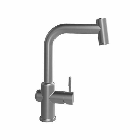 GLEN Stainless Steel 304 Pull Down Sprayer Kitchen Faucet with Hot and Cold Mixer - KF-102MSSPDS