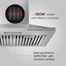 Electric Kitchen Chimney, Pyramid Shape SS Baffle filters 60cm 1100 mB3/h - (6050 IN SS)