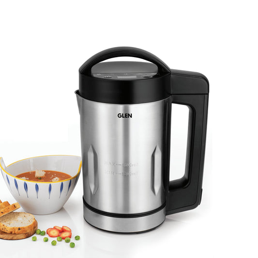 GLEN Automatic Soup Maker Kettle, 1.6 Litres, Automatic Blending & Heating, 5 Preset Cooking Functions 100% Copper Motor 1040W (SA-3003SM)