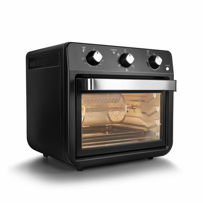 GLEN Air Fryer Oven 25 Litre Time and Temperature Control, 1800W - Black (3050 AFO)