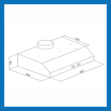 Straight Line Kitchen Chimney Touch Sensor Baffle filters 60cm 1000 m3/h -Silver (6001 SS TS)