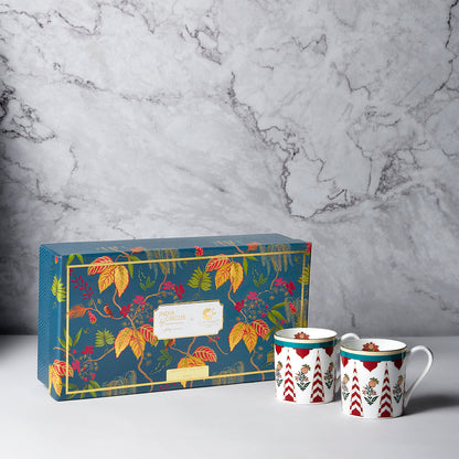 Claycraft India Circus Blushed Orchard Melon Coffee & Tea Mug Set of 6 (200ml)