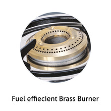 3 Burner  Glass Gas Stove Junior with Brass Burner (1030 GT JU BB)