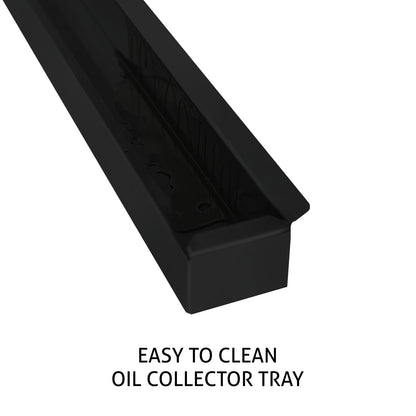 Auto Clean Curved Glass Kitchen Chimney, Baffle Filters, Motion Sensor 1200 m3/h 60/90cm - Black (6066 MS AC BL)