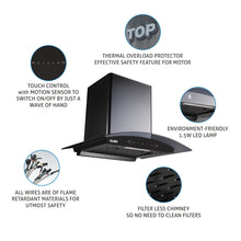 Chimney Hood 6025 Auto Clean 60 Black