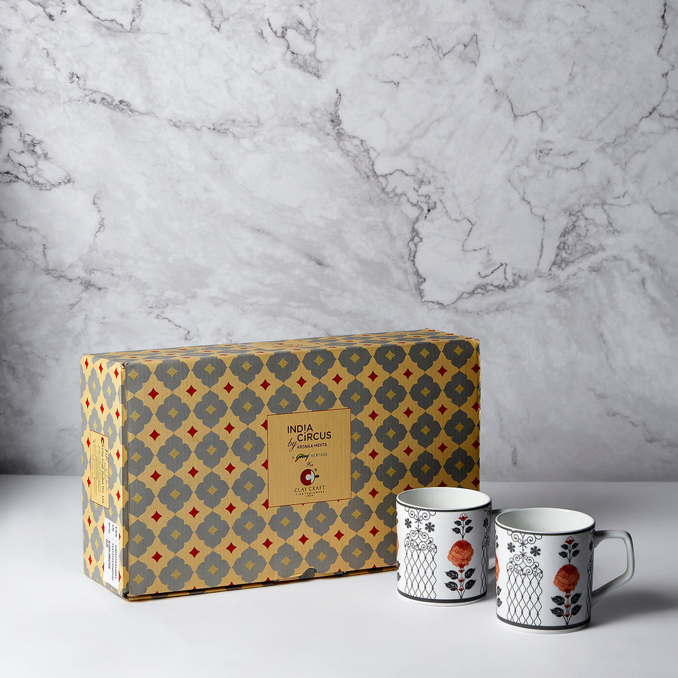 Claycraft India Circus DIRECTOR Onyx elegance Coffee Mug Set of 6 (200ml)