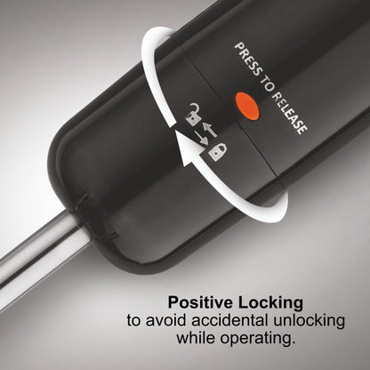 Electric Turbo Hand Blender Black 350W with Stainless Steel Arm - Black (4063 HB BL)