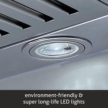 Kitchen Chimney Curved Glass with Touch Sensor Baffle filter 90cm 1250 m3/h - Black (6071 TS BL)