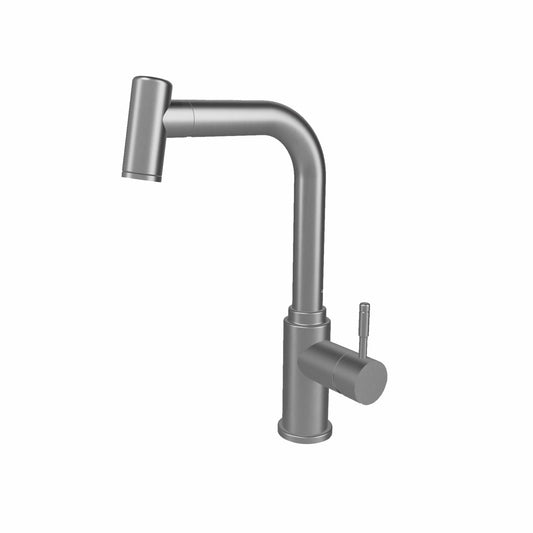 GLEN Stainless Steel 304 Pull Down Sprayer Kitchen Faucet with Hot and Cold Mixer - KF-103MSSPDS