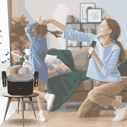 KAIROS SOUND WAVE PRO-KARAOKE BLUETOOTH SPEAKER WITH WIRELESS MIC