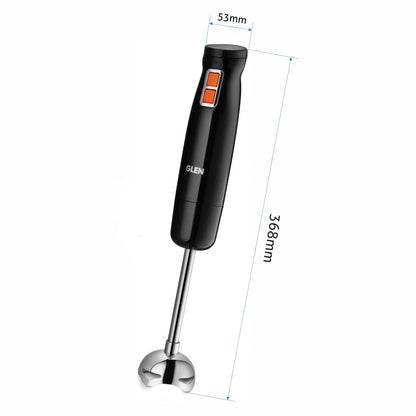 Electric Turbo Hand Blender Black 350W with Stainless Steel Arm - Black (4063 HB BL)