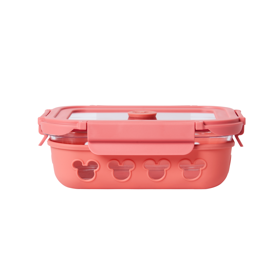 Disney Rectangle Glass Container with Air Tight Detachable Lid (set of 2)
