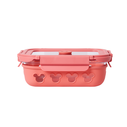 Disney Rectangle Glass Container with Air Tight Detachable Lid (set of 2)