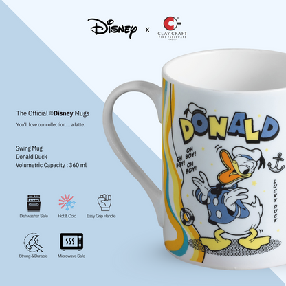Claycraft Disney's Donald Duck Coffee & Milk Mug 1 Piece (360ml)