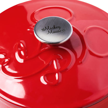 Meyer Disney Bon Voyage Enameled Red Cast Iron Casserole with Lid (20cm,2.5L)