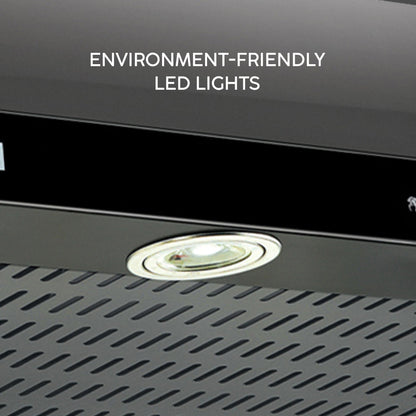 Auto Clean Chimney Straight Line Filterless, 76cm 1200 mB3/h -Black (6005 TS BL AC)