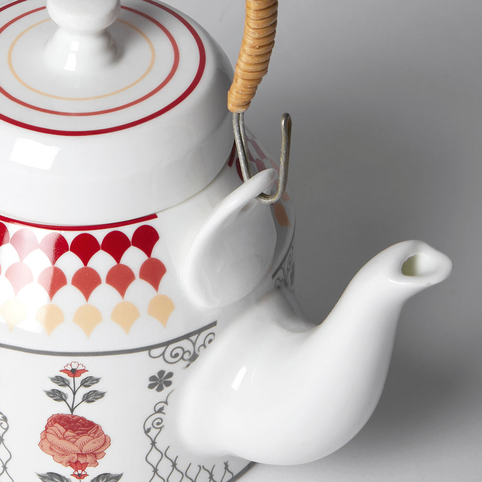 Claycraft India Circus Onyx elegance Ceramic Desi Kettle 1Pc (1000ml)