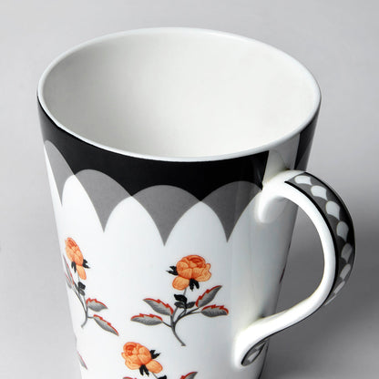 Claycraft India Circus Onyx elegance Zing Milk Mug Set of 2 (340ml)