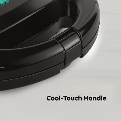 GLEN Electric Sandwich Maker with Non-Stick Coating Plates 750W - Black (SA-3026SW)