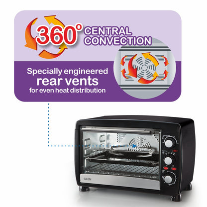 Oven Toaster Griller (OTG) -30 Litres,  Full Back Convection, Motorized Rotisserie, 1500W Power - Black (5030RC)