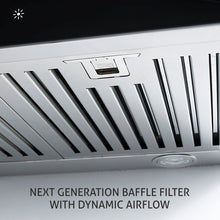 Kitchen Chimney Curved Glass, Glass Front Panel Baffle filter 90cm 1250 m3/h -Silver (6071 GF)