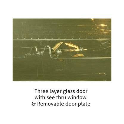 Built in Oven Touch Controls Motorised Rotisserie Turbo Fan 80L with Multi-function (661)