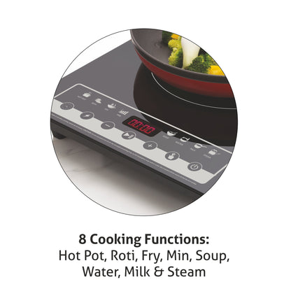 Induction Cooktop with Touch Control 2000W, Digital display with Auto Cut-off - SA 3081 IN
