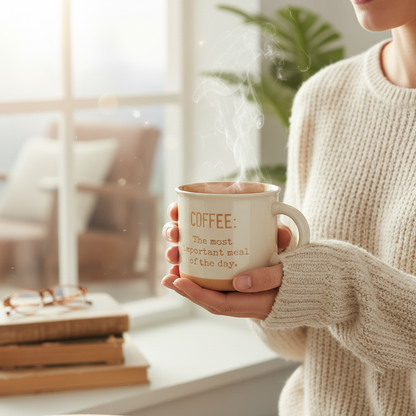 Claycraft Selas Pebble Milk/Coffee Mug - 1 Pc - 350 ml (Selas S01)