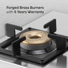 3 Burner Ultra Tuff Stainless Steel Gas Stove with Forged Brass Burner - Manual/Auto Ignition (1053 UT SS)