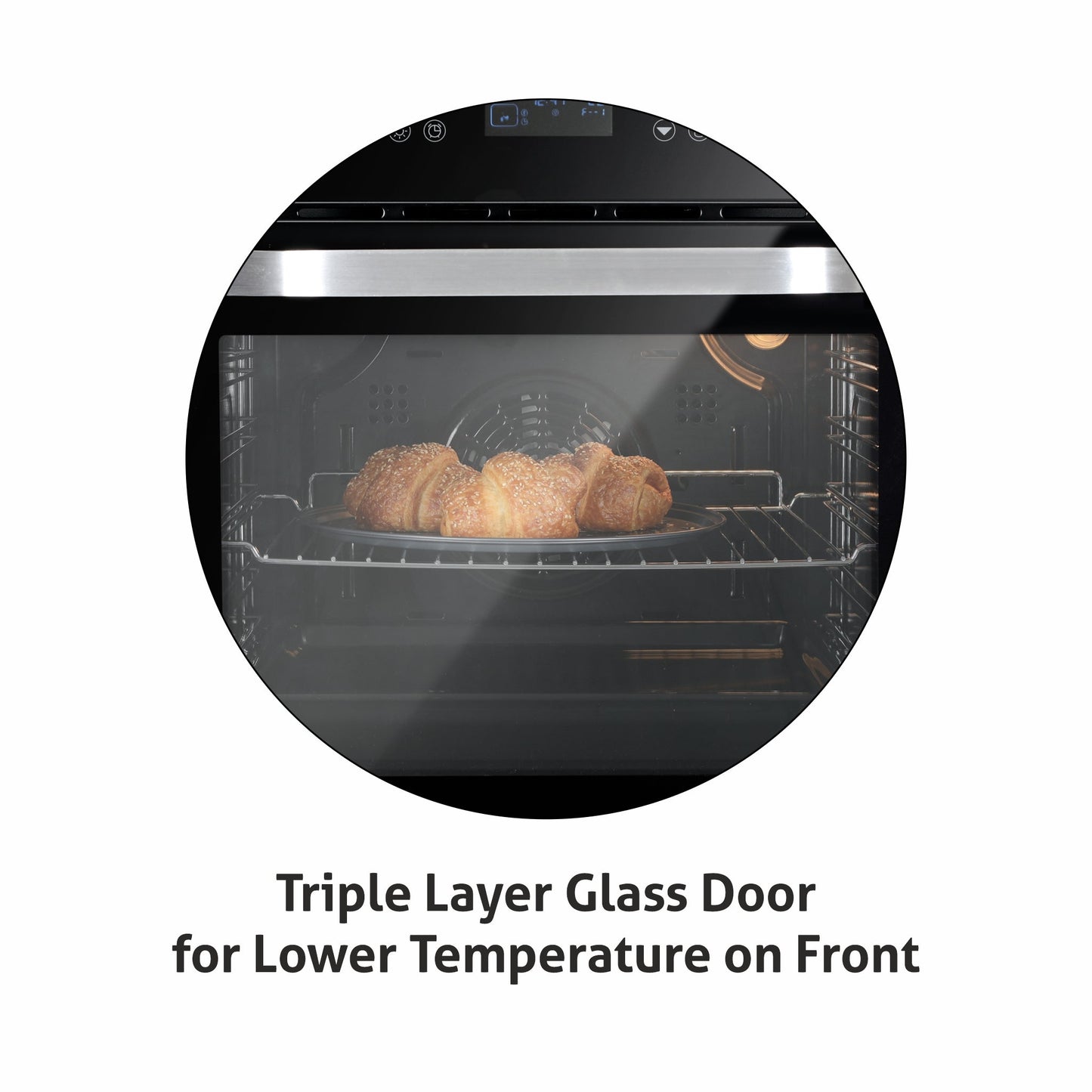 Built in Oven Motorised Rotisserie Turbo Fan 70Ltr with 12 Multi-functions (BO-652MRT)