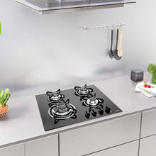 4 Burner Built in Glass Hob Triple Ring Burner European Sealed Burners Auto Ignition (1065 TRG)